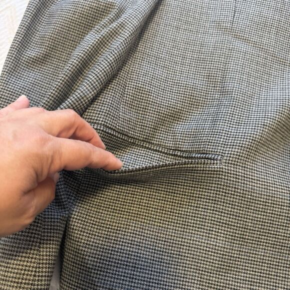 Lauren Ralph Lauren Men’s 42L Blazer Sport Coat Gray Houndstooth Blue Windowpane - Picture 7 of 12